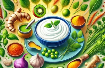 Indian meal consisting of various traditional ingredients like turmeric, ginger, garlic, amla, moringa