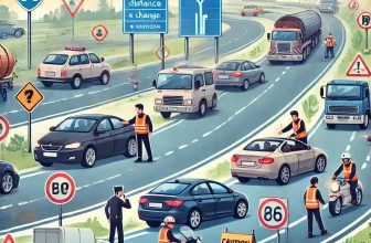 highway driving safety tips illustration