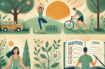 a person engaging in healthy daily habits