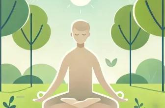 yoga meditation pose in a peaceful park