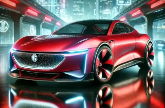 a futuristic electric sports car