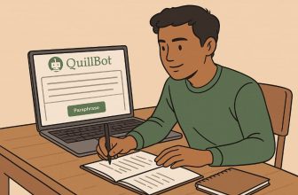 a student using quillbot ai tool