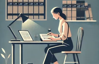 a woman studying for a exam