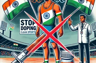 an Indian athlete refusing performance-enhancing drugs