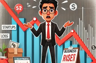 an Indian entrepreneur looking shocked as a business shows a sharp decline