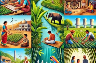 collage illustrating 10 remarkable Indian villages
