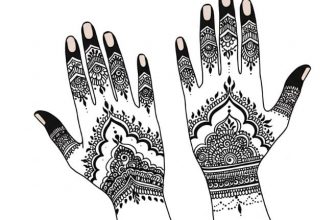 mehendi on both hands