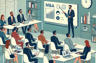 students in an MBA class learning from case-studies