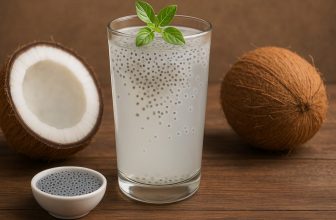 basil seed coconut water