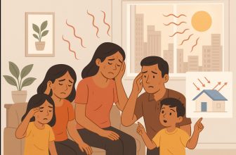 a family feeling extreme heat and looking for natural cooling solution