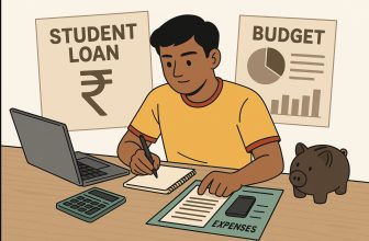 a student planning expenses and loan for overseas education