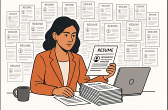 HR executive short listing resume based on buzzwords