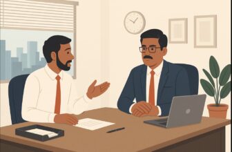 a employee explaining personal problem