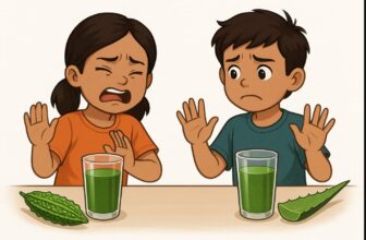 kids hate karela and aloe vera juice